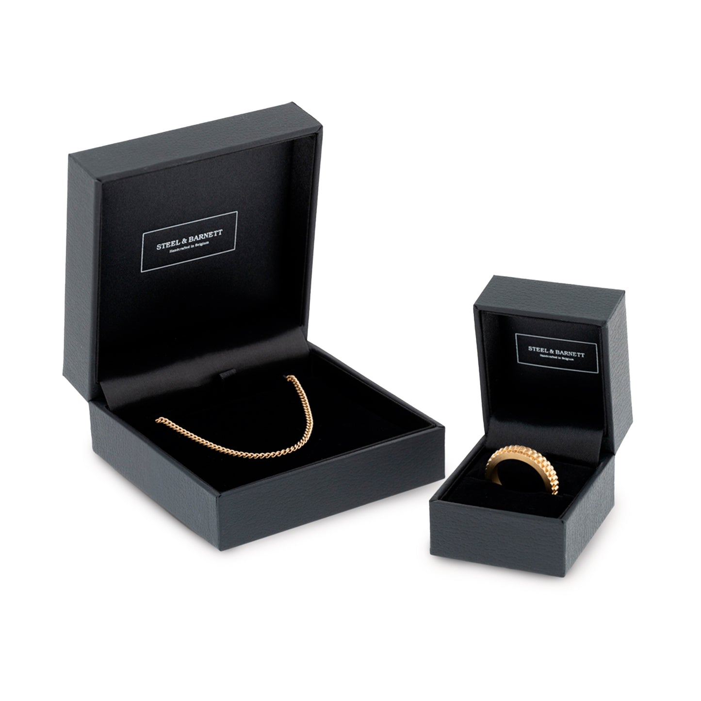 Minimal 18K Goud Halsketting & Ring Set