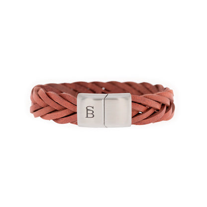 Preston Leather Bracelet Cognec