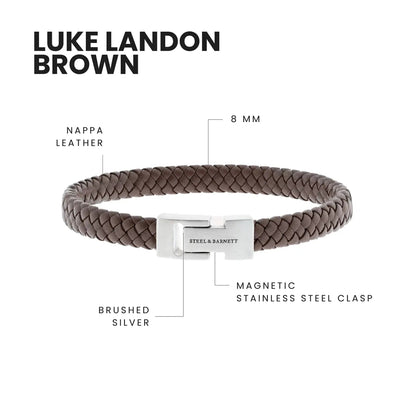 Leather Bracelet Archie Brown - STEEL & BARNETT