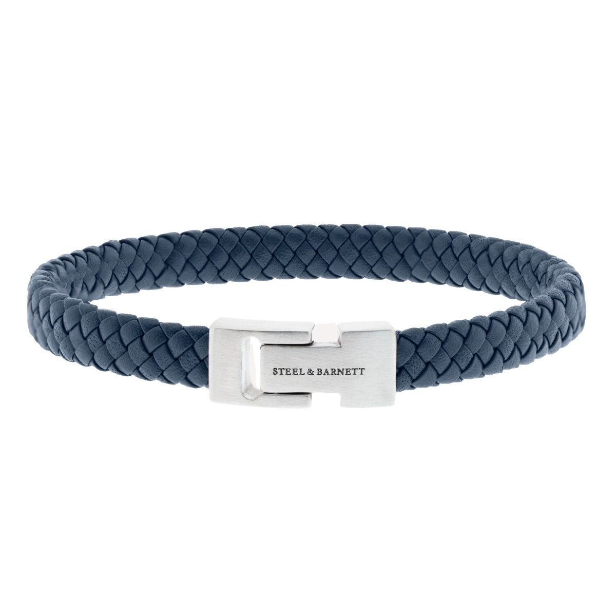 Leather Bracelet Archie Jeans Blue - STEEL & BARNETT