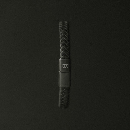 Black Edition Leather Bracelet Riley