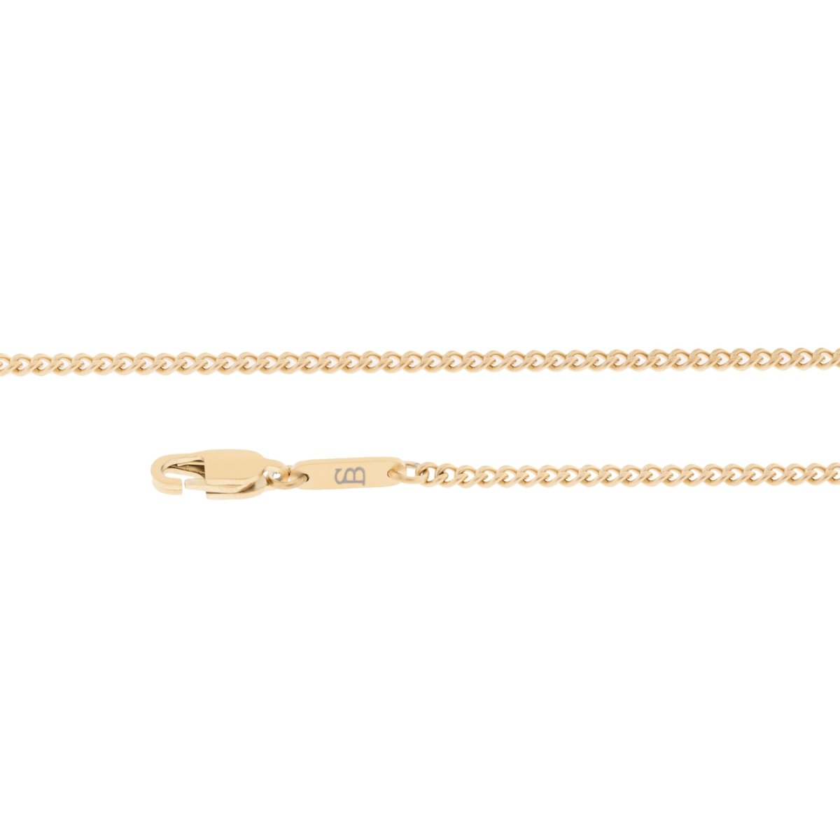 18K Plated Gold Stainless Steel Curb Chain Necklace