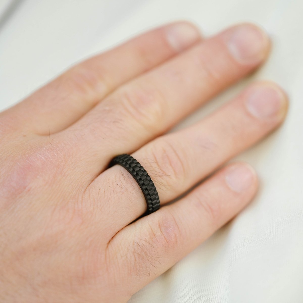 Nova Minimal Ring Black - STEEL & BARNETT