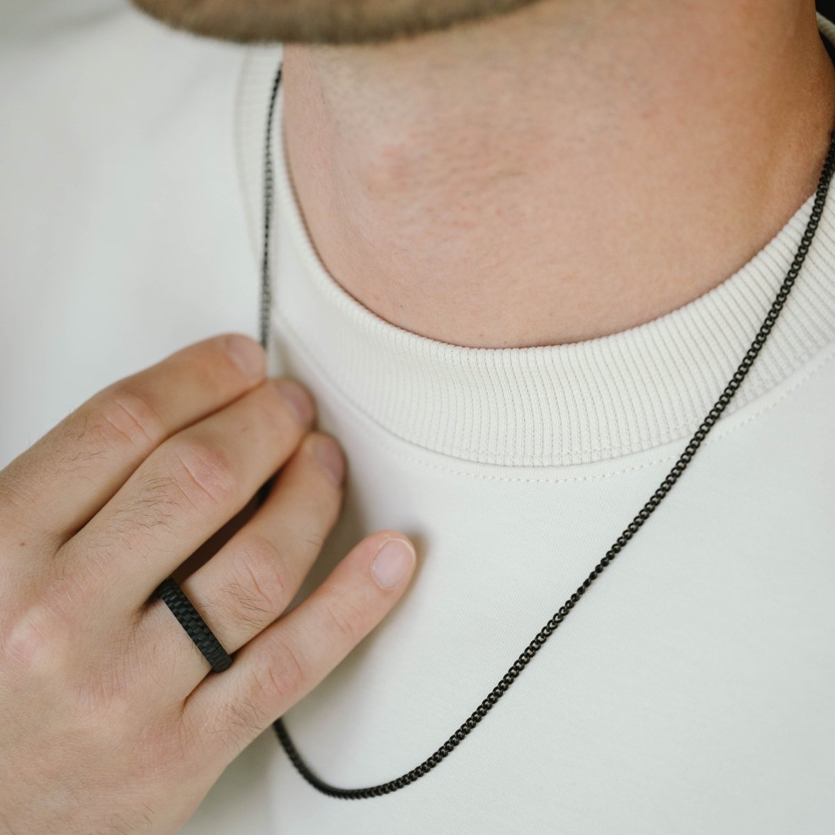 Nova Minimal Ring Black - STEEL & BARNETT