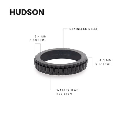 Nova Minimal Ring Black - STEEL & BARNETT