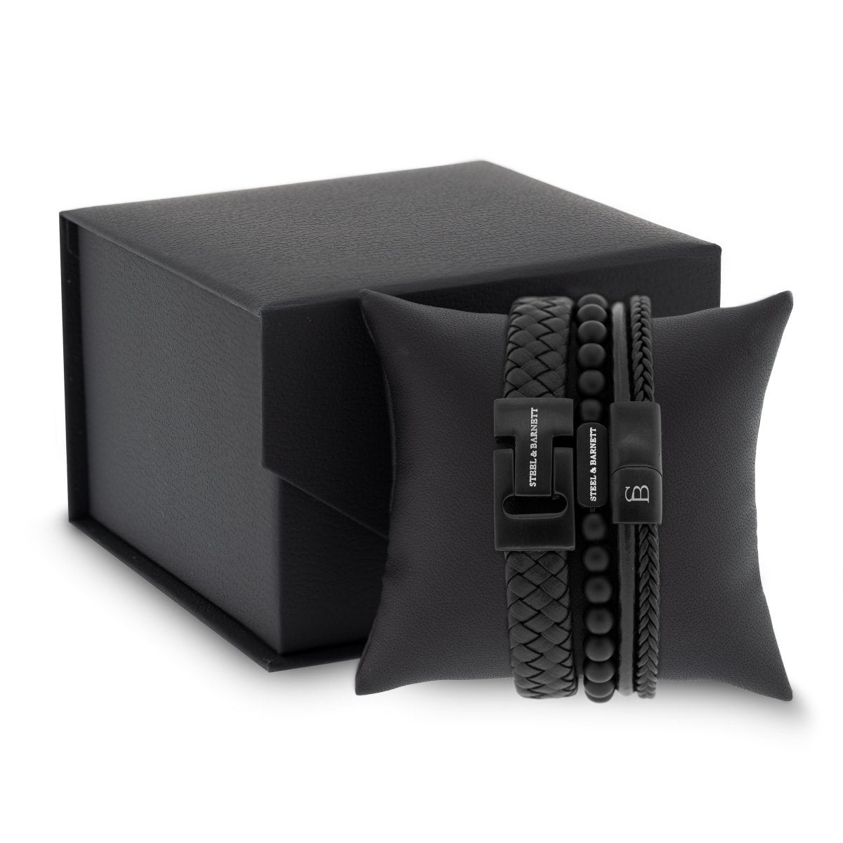 Premium Bracelet Set Black Editions - STEEL & BARNETT