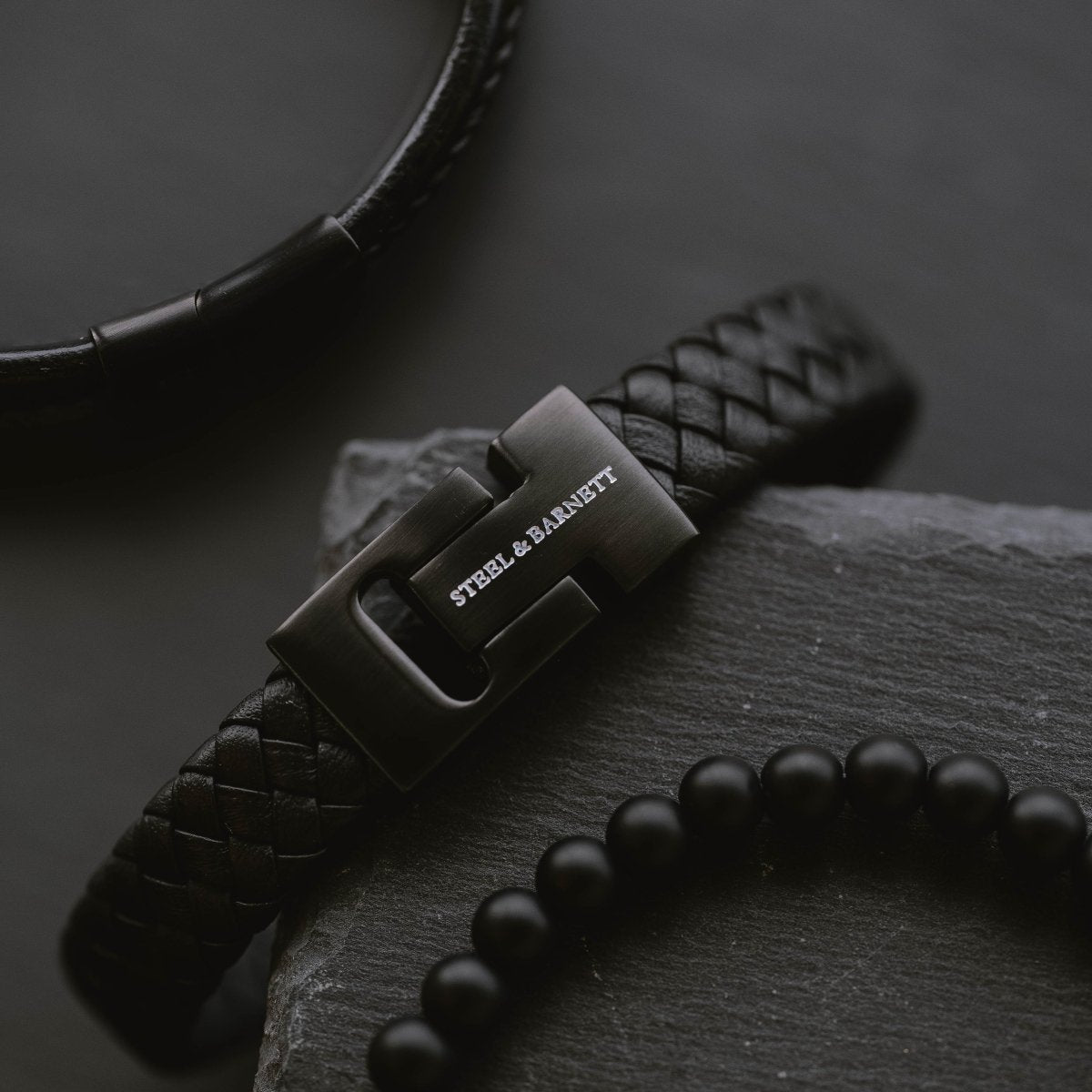 Premium Bracelet Set Black Editions - STEEL & BARNETT