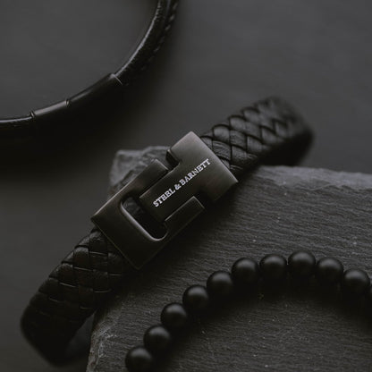 Premium Bracelet Set Black Editions - STEEL & BARNETT