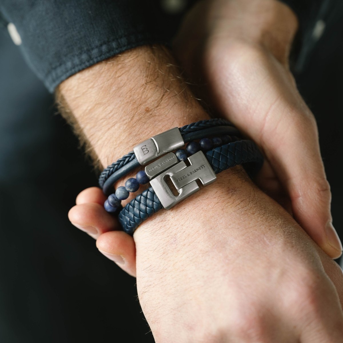 Premium Bracelet Set Blue - STEEL & BARNETT