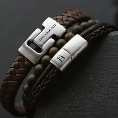 Premium Bracelet Set Brown - STEEL & BARNETT