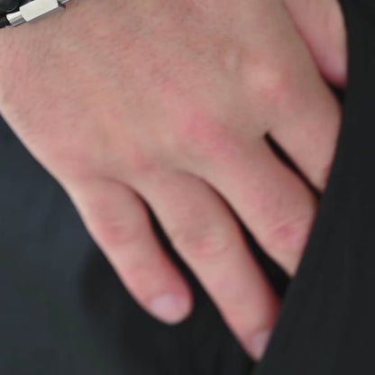 Riley Leather Bracelet Black