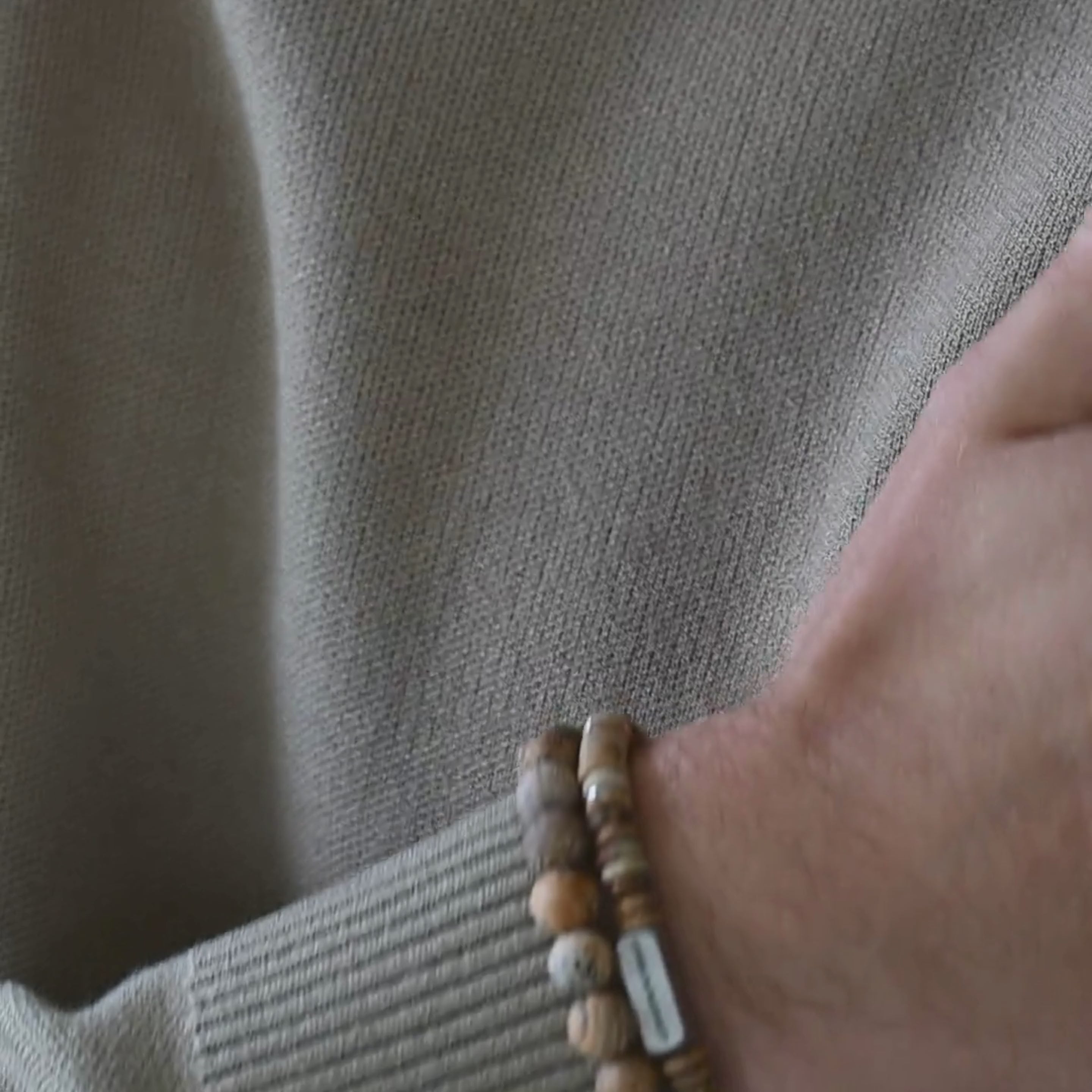 earthy two-color jasper gemstone bracelet