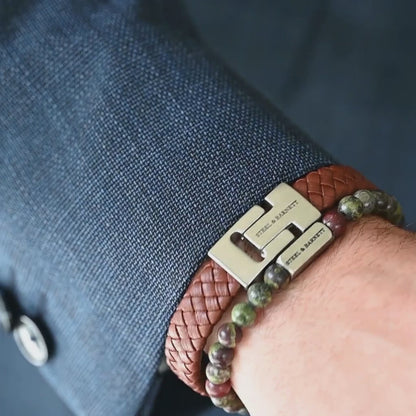 Natural Ned 6mm Ronde Edelsteen Armband Dragon Blood