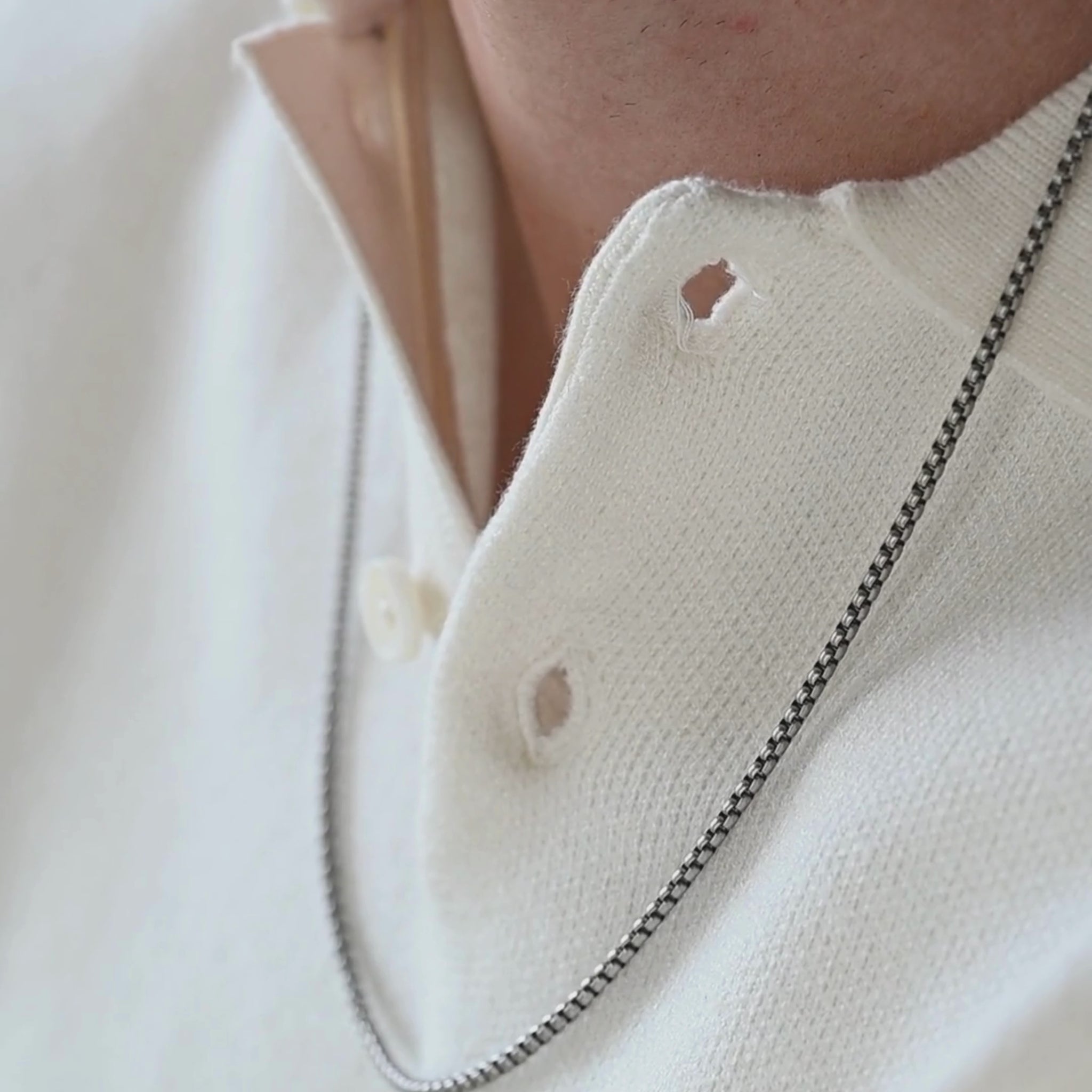 Stainless Steel Box Chain Necklace