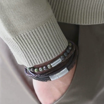 Bonacci Leather Bracelet Brown