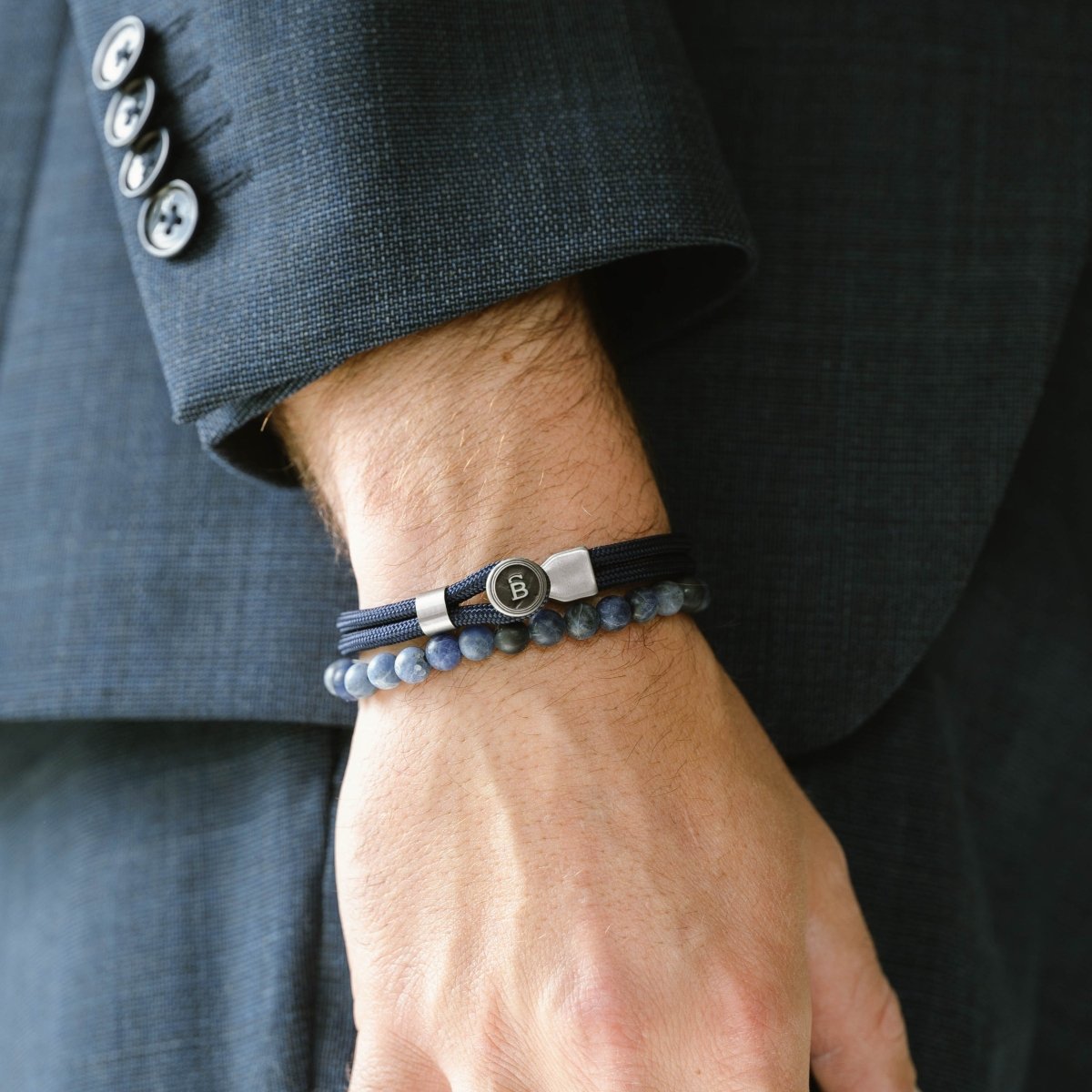 sailor knot blue rope bracelet