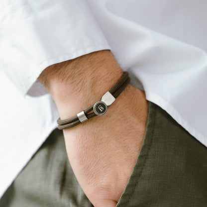 Riptide Rope Bracelet Brown - STEEL & BARNETT