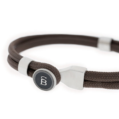 Riptide Rope Bracelet Brown - STEEL & BARNETT