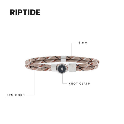 Riptide Rope Bracelet Desert - STEEL & BARNETT