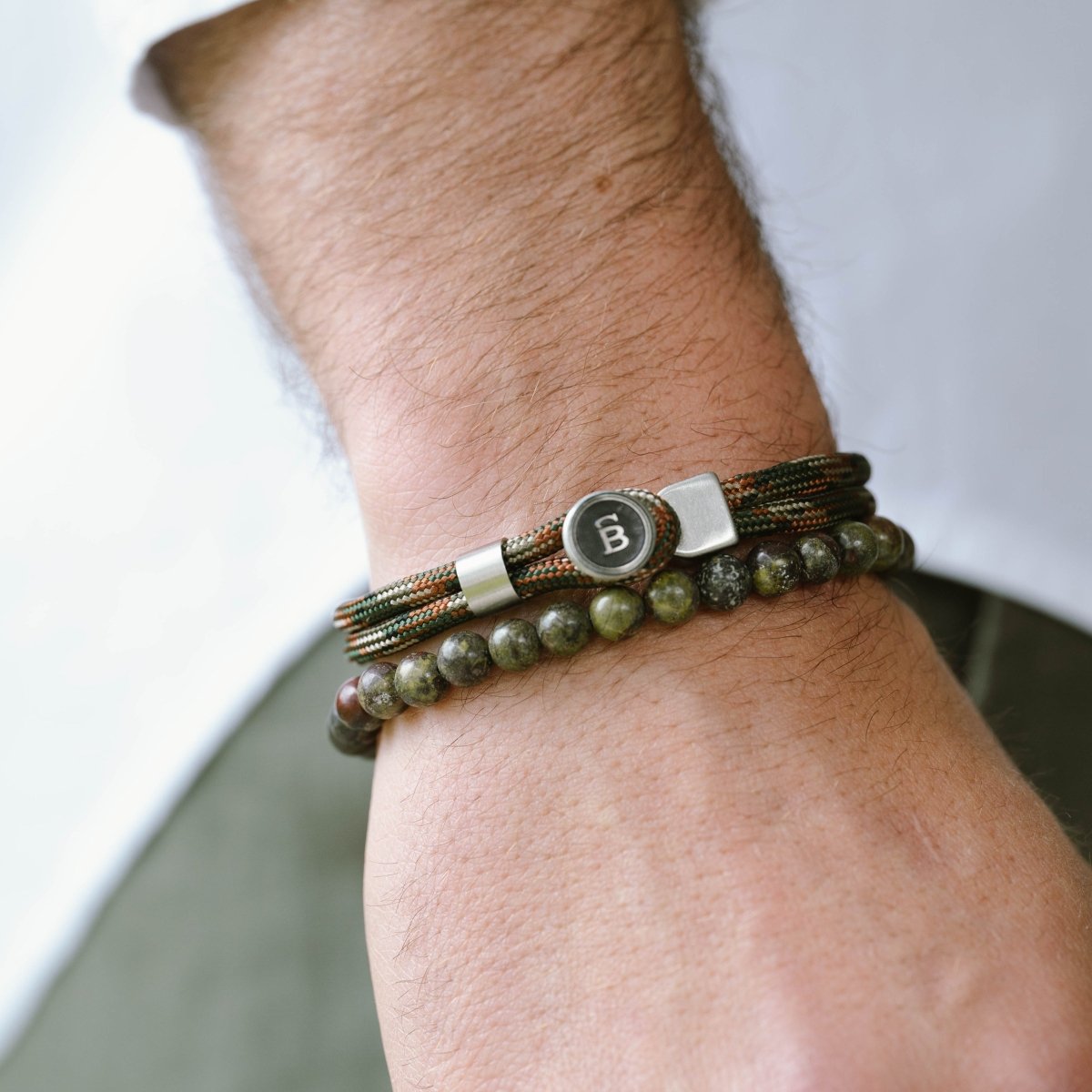 Riptide Rope Bracelet Woodland - STEEL & BARNETT