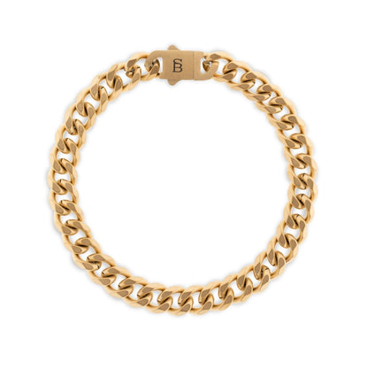 Valence Vic 8mm Chain Bracelet 18K Gold - STEEL & BARNETT