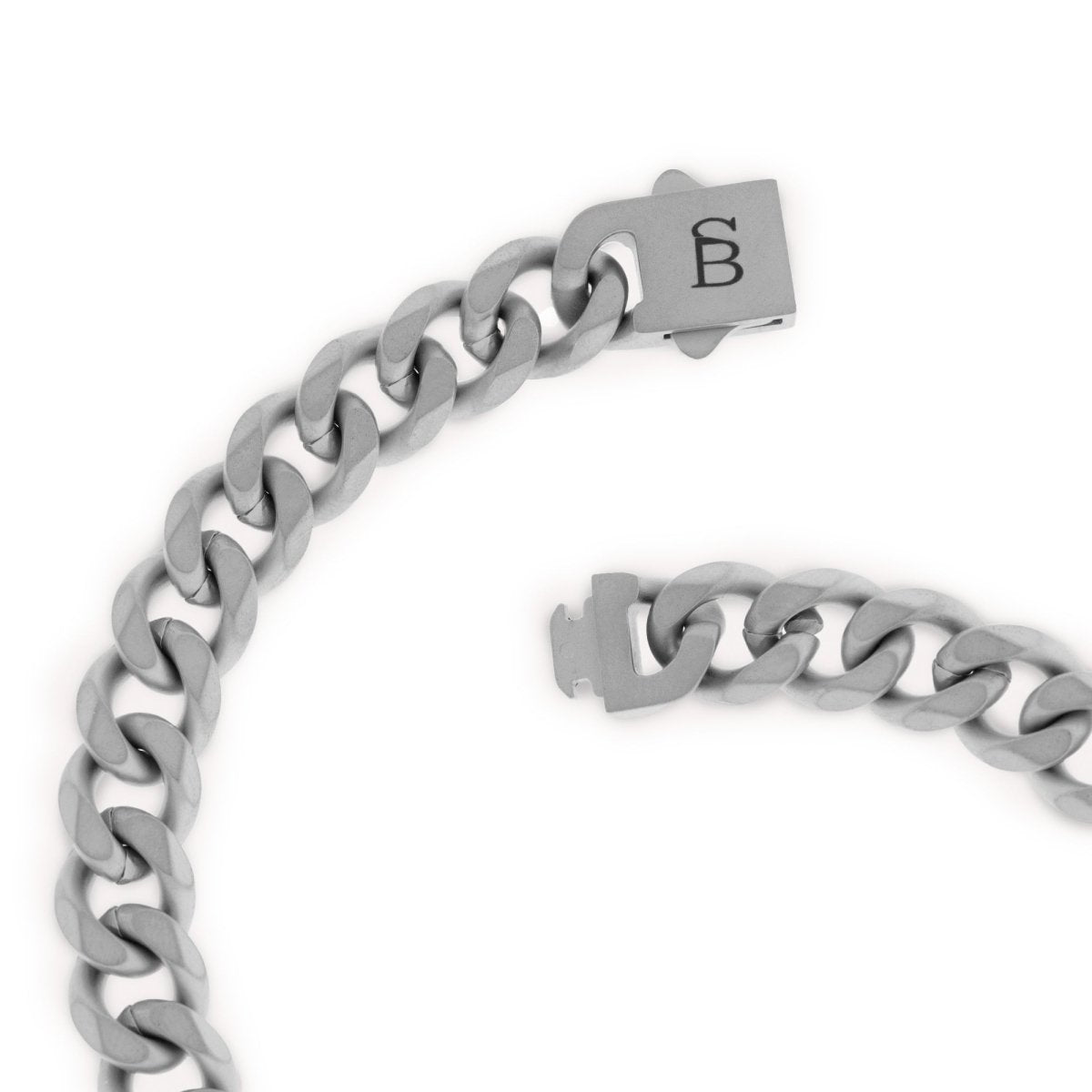 Valence Vic 8mm Chain Bracelet Silver - STEEL & BARNETT