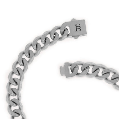Valence Vic 8mm Chain Bracelet Silver - STEEL & BARNETT