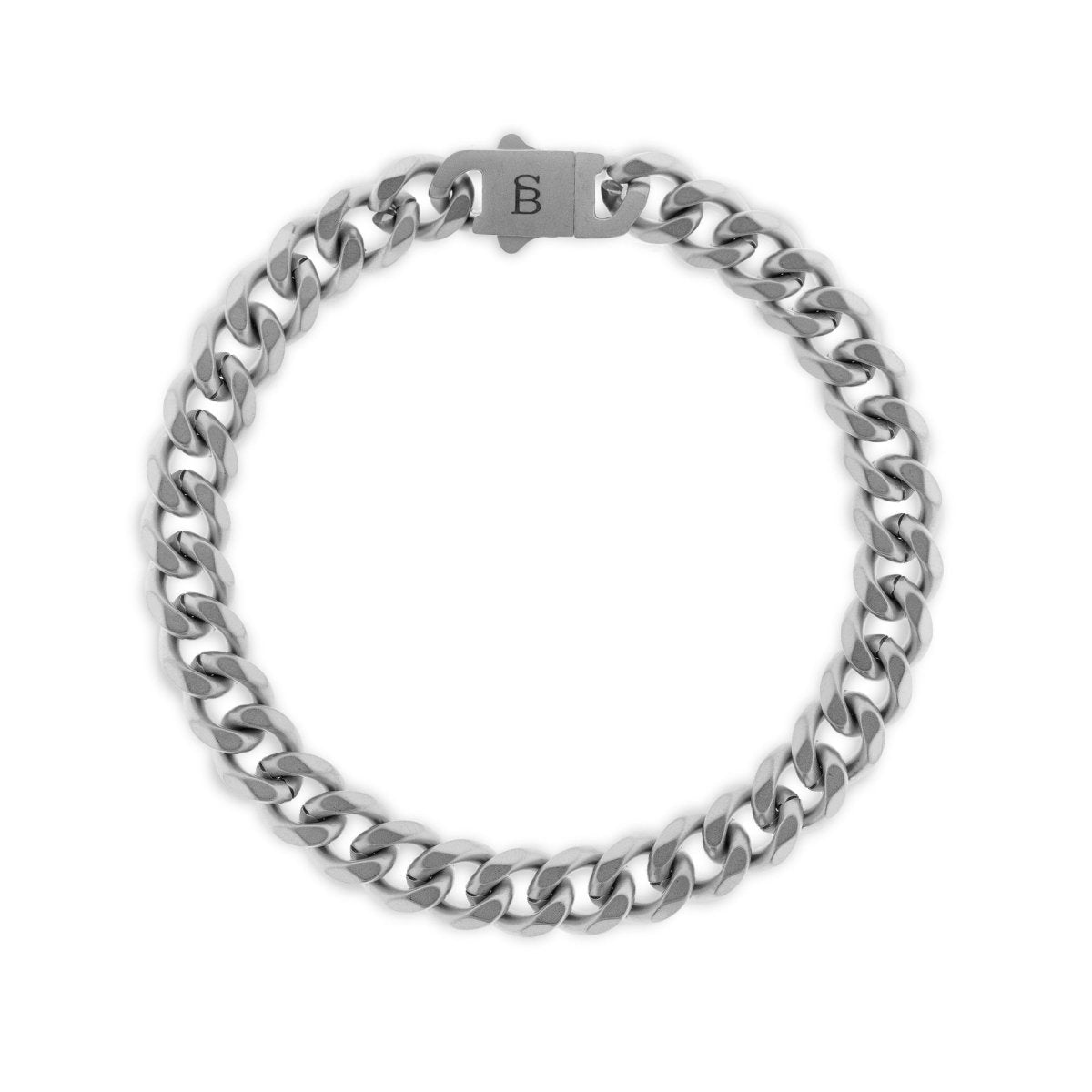 Cuban Link Chain Bracelet In Stainless Steel