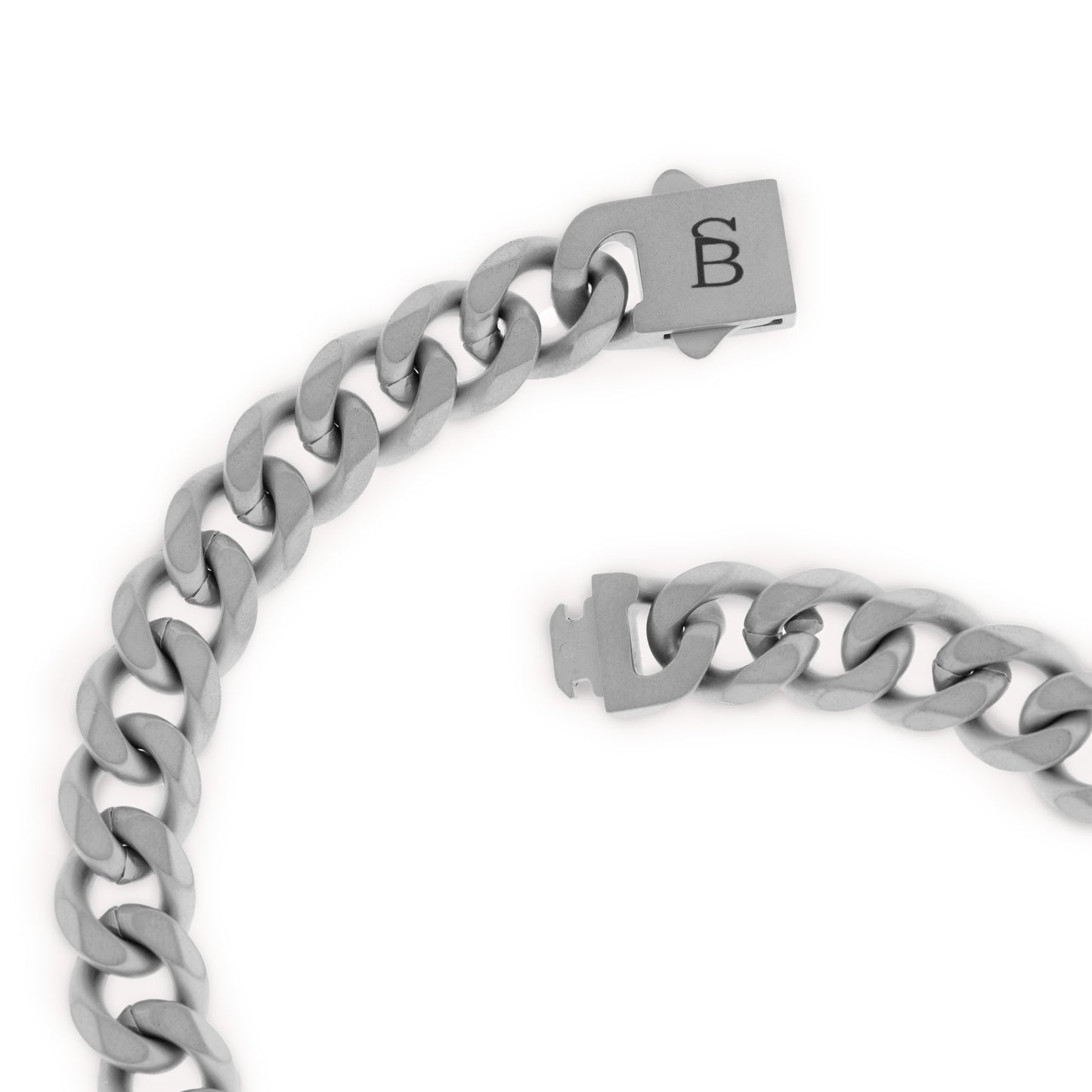 Valence Vic 8mm Chain Bracelet Silver