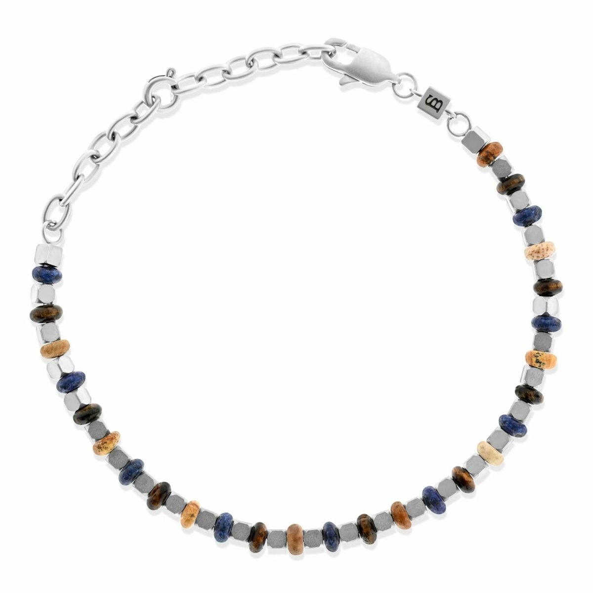 Vertex Stones Bracelet Azure Terra Adjustable - STEEL & BARNETT