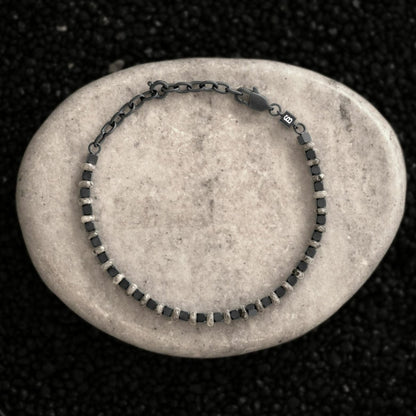 Vertex Stones Bracelet Labradorite Adjustable - STEEL & BARNETT