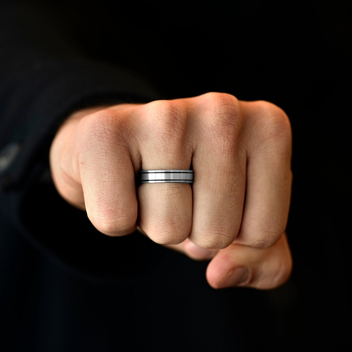 stainless-steel-band-ring-on-finger