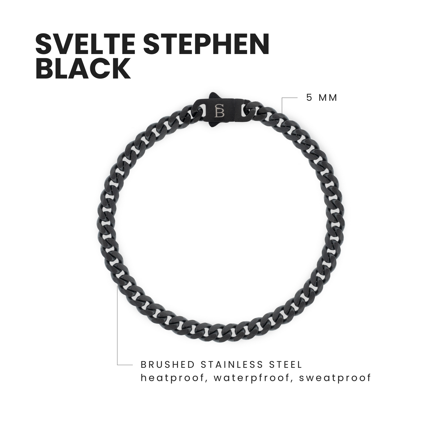 Black Edition Kettingarmband Svelte Stephen